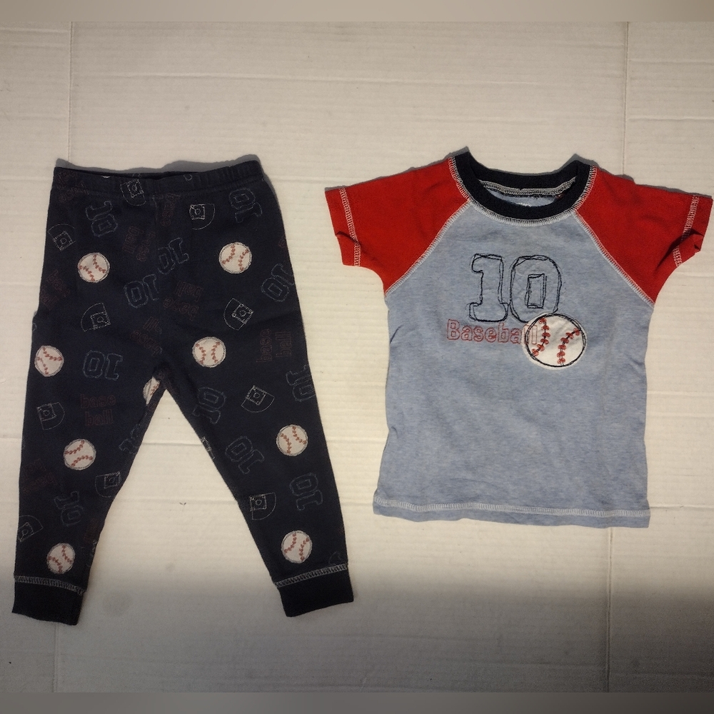 Vintage Boys 2 Piece Pajama PJ Set